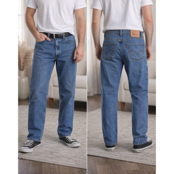Levi's Other - Vintage Levis 550 Relaxed Fit Jeans Mens 36x32 Medium Wash Denim Made Colombia